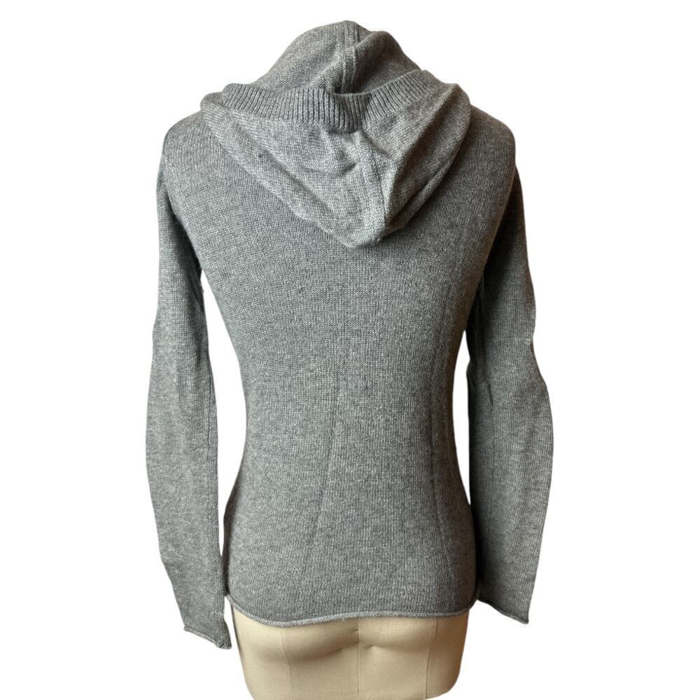 J. Crew Factory Grey Long Sleeve Hooded Sweater Women's Size XS - Picture 3 of 5